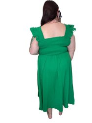 Kelly Midi Dress In Green