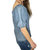 Square Neck Blouse - Washed Denim