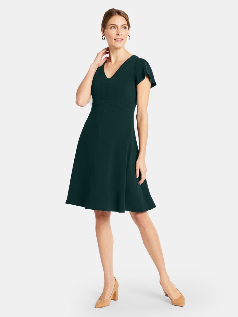 Carmine Dress - Pine - Pine