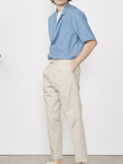 Officine Generale Eren Short Sleeve Indigo Shirt product