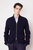 Full Zip Italian Merino Wool - Dark Navy