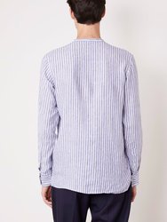 Gaston Italian Linen Stripe Shirt