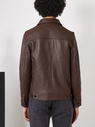 Kael Jacket French Leather Grain