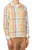 Men's Js No Pipping Japanese Madras Shirt In White,Yellow,Green - White,Yellow,Green