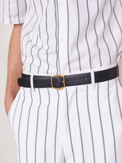 Officine Generale Yvanne Smooth Belt - Black product