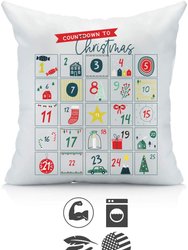 Christmas Countdown Christmas Throw Pillow Covers