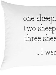 Counting Sheep Standard Pillowcase - Sheep