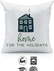 Home For The Holidays Christmas Throw Pillow Cover