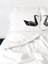 Kissing Origami Swans Couples' Pillowcases