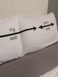 My Side, Your Side Couples Pillowcase Set