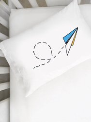 Paper Airplane Toddler Pillowcase