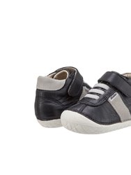 Black/Gray Suede Tudors Shoes - Black