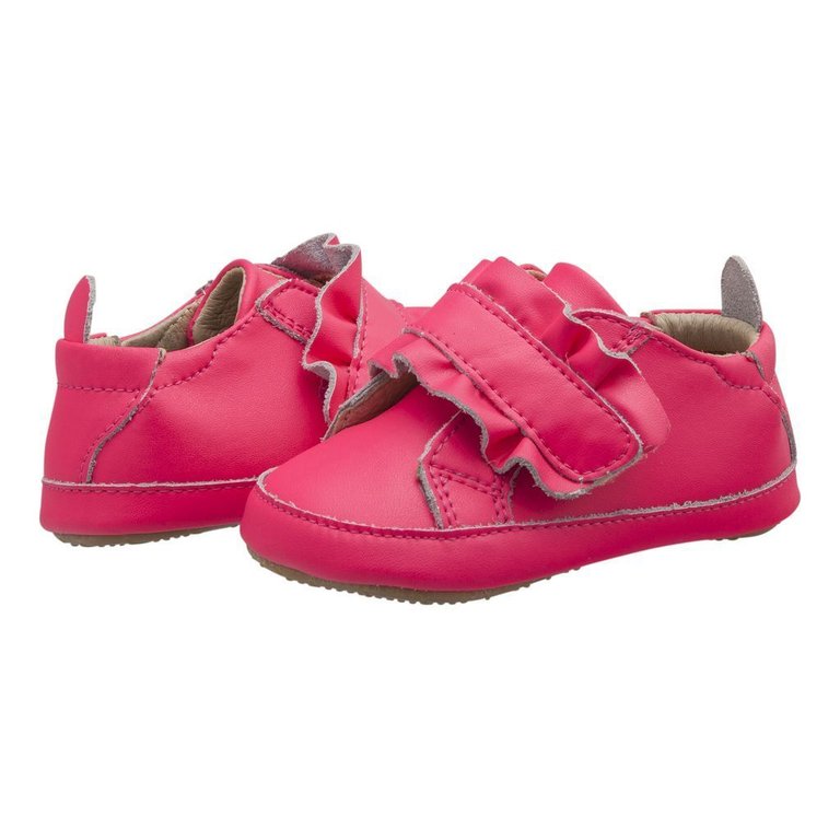 Neon Pink Urban Frill Sneakers - Neon Pink