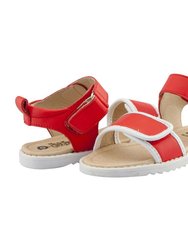 Red Tip Top Sandals - Red