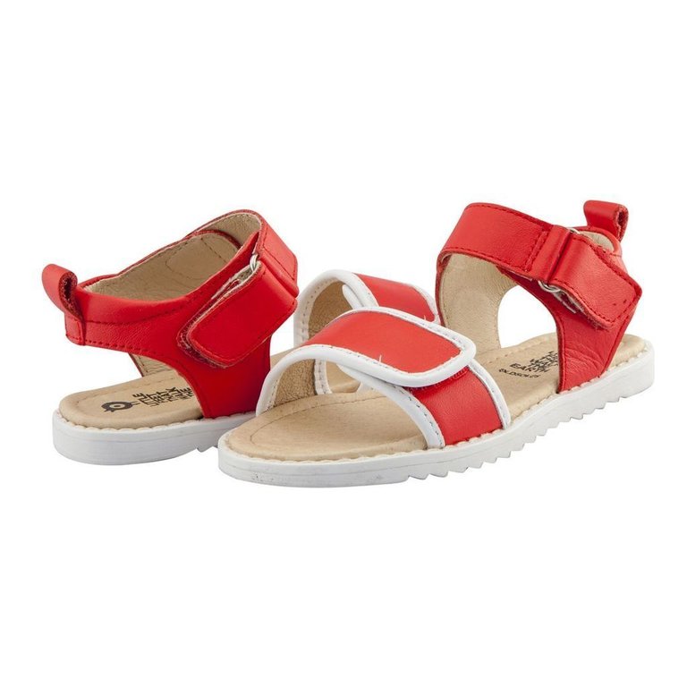 Red Tip Top Sandals - Red
