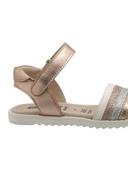 Rose Gold Color Pot Sandals