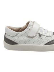 White & Gray Paver Shoes