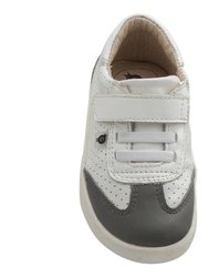 White & Gray Paver Shoes