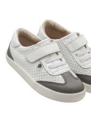 White & Gray Paver Shoes