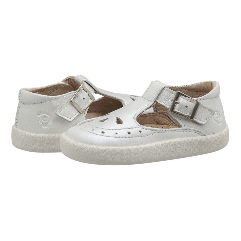 White Royal Mary Janes - White