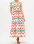 One Shoulder Maxi Dress In Coral Odisha - Coral Odisha