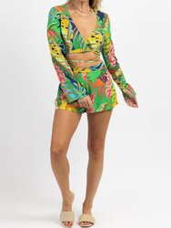 Bungalow Tropic Tie Top + Short Set