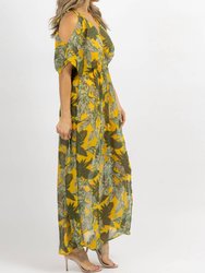 Cold Shoulder Maxi Dress