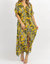 Cold Shoulder Maxi Dress - Yellow  Palm