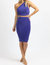 Cool One Shoulder Midi Skirt Set - Purple