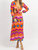 Cutout Longsleeve Maxi Dress - Technicolor