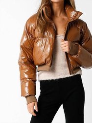 Jackie Bomber Jacket In Taupe