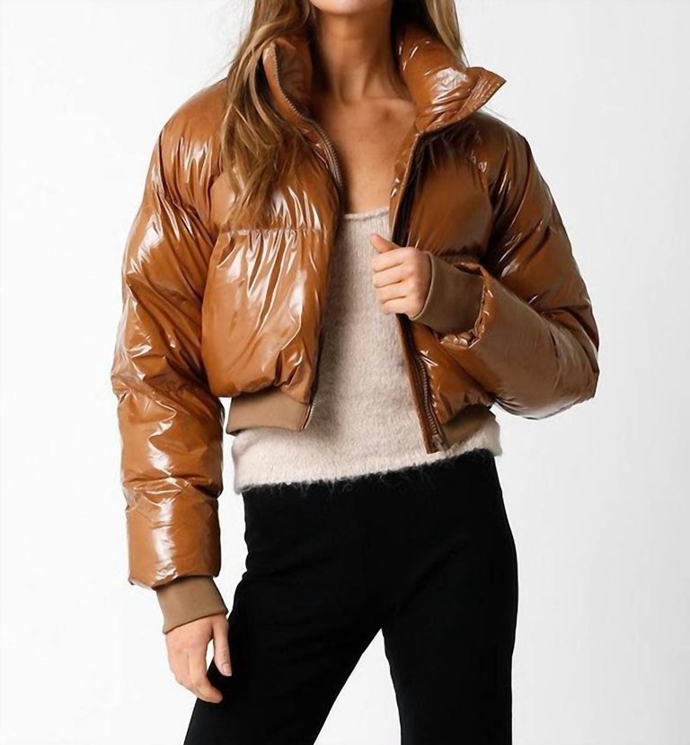 Jackie Bomber Jacket In Taupe