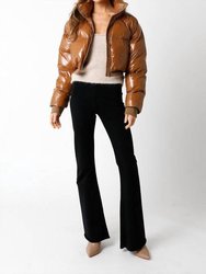 Jackie Bomber Jacket In Taupe - Taupe