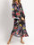 Multifloral Tie Neck Coverup Maxi