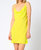 Neon Cowl Neck Mini Dress - Citrus
