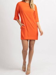 Pocket Tunic Dress - Orange