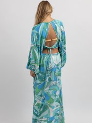 Positano Print Cutout Coverup