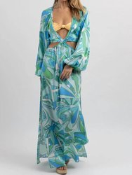 Positano Print Cutout Coverup