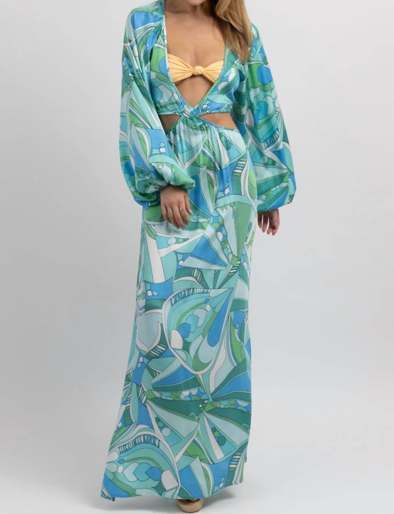 Positano Print Cutout Coverup