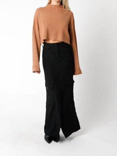 OLIVACEOUS Ribbed Bell Sleeve Sweater product