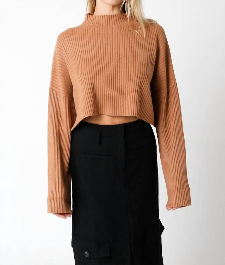 Ribbed Bell Sleeve Sweater