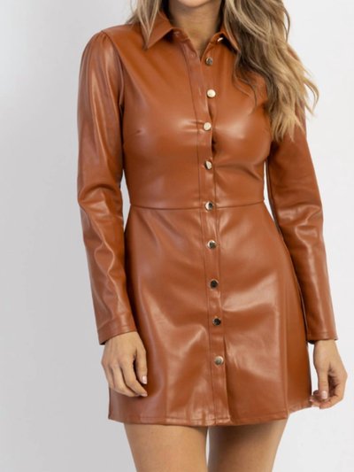 OLIVACEOUS Sandino Leather Mini Dress product