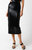 Sequin Midi Skirt - Black