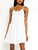 Strap Tie Tank Mini Dress - White