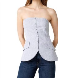 Strapless Top - Chambray
