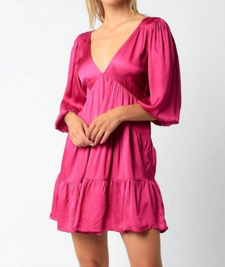 The Cindy Dress - Fuchsia