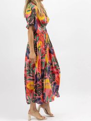 Tropics Side Slit Maxi Dress