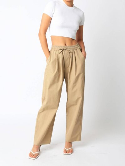 OLIVACEOUS Twill Wide Leg Pants product