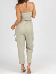 Wrap Top + Pleated Pant Set