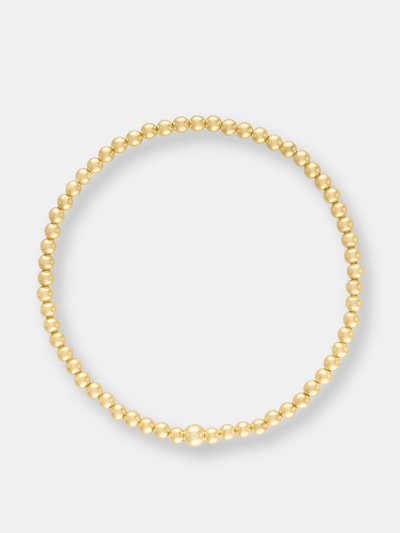 Olivia Le 3MM Gold Bubble Bead Bracelet product